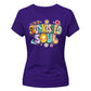Sunkissed Soul Retro Beach Summer Graphic Ladies T-Shirt