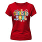 Sunkissed Soul Retro Beach Summer Graphic Ladies T-Shirt