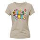 Sunkissed Soul Retro Beach Summer Graphic Ladies T-Shirt