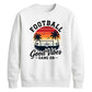 Sunset Good Vibes Game football tournament sweatshirt New FiFa Mockup Dad