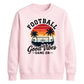 Sunset Good Vibes Game football tournament sweatshirt New FiFa Mockup Dad
