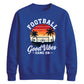 Sunset Good Vibes Game football tournament sweatshirt New FiFa Mockup Dad
