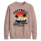Sunset Good Vibes Game football tournament sweatshirt New FiFa Mockup Dad