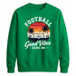 Sunset Good Vibes Game football tournament sweatshirt New FiFa Mockup Dad