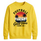Sunset Good Vibes Game football tournament sweatshirt New FiFa Mockup Dad