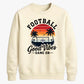 Sunset Good Vibes Game football tournament sweatshirt New FiFa Mockup Dad