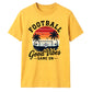 Sunset Vibes football tournament unisex t-shirt