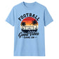 Sunset Vibes football tournament unisex t-shirt