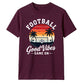 Sunset Vibes football tournament unisex t-shirt