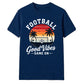 Sunset Vibes football tournament unisex t-shirt