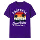 Sunset Vibes football tournament unisex t-shirt