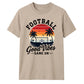 Sunset Vibes football tournament unisex t-shirt