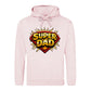 Super Dad Hero Shield Comic Fathers Day Hoodie