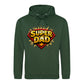 Super Dad Hero Shield Comic Fathers Day Hoodie