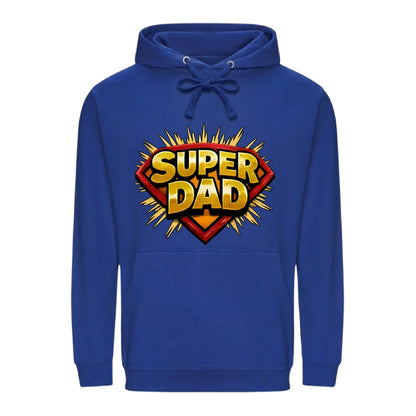 Super Dad Hero Shield Comic Fathers Day Hoodie