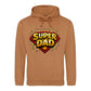 Super Dad Hero Shield Comic Fathers Day Hoodie