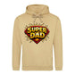 Super Dad Hero Shield Comic Fathers Day Hoodie