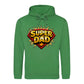 Super Dad Hero Shield Comic Fathers Day Hoodie