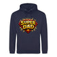 Super Dad Hero Shield Comic Fathers Day Hoodie