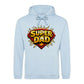 Super Dad Hero Shield Comic Fathers Day Hoodie