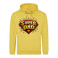 Super Dad Hero Shield Comic Fathers Day Hoodie