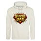 Super Dad Hero Shield Comic Fathers Day Hoodie