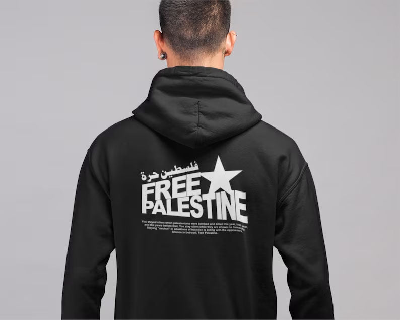 Support Palestine Freedom Hoodie, Free Palestine Solidarity Protest Jumper, Comfort Colors XS-4XL Sizes Comfy Hoody, Save Palestine Clothing