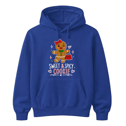 Sweet and Spicy Gingerbread Girl Christmas Unisex Hoodies