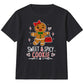 Sweet And Spicy Gingerbread Graphic Christmas Kids T-Shirt