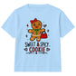 Sweet And Spicy Gingerbread Graphic Christmas Kids T-Shirt