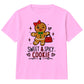 Sweet And Spicy Gingerbread Graphic Christmas Kids T-Shirt