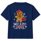Sweet And Spicy Gingerbread Graphic Christmas Kids T-Shirt