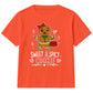Sweet And Spicy Gingerbread Graphic Christmas Kids T-Shirt