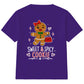 Sweet And Spicy Gingerbread Graphic Christmas Kids T-Shirt