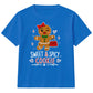 Sweet And Spicy Gingerbread Graphic Christmas Kids T-Shirt