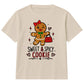Sweet And Spicy Gingerbread Graphic Christmas Kids T-Shirt