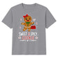 Sweet And Spicy Gingerbread Graphic Christmas Kids T-Shirt