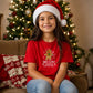 Sweet And Spicy Gingerbread Graphic Christmas Kids T-Shirt