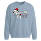 Sweet mummy to be footprint Christmas Oversized Sweatshirt