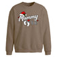 Sweet mummy to be footprint Christmas Oversized Sweatshirt