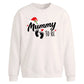 Sweet mummy to be footprint Christmas Oversized Sweatshirt