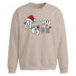 Sweet mummy to be footprint Christmas Oversized Sweatshirt