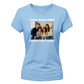 Sweet Personalised Family Picture Text Tee ladies fit t-shirt