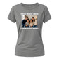 Sweet Personalised Family Picture Text Tee ladies fit t-shirt
