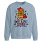 Sweet Spicy Cookie Graphic Christmas Oversized Sweatshirt