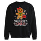 Sweet Spicy Cookie Graphic Christmas Oversized Sweatshirt