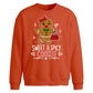 Sweet Spicy Cookie Graphic Christmas Oversized Sweatshirt
