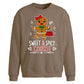 Sweet Spicy Cookie Graphic Christmas Oversized Sweatshirt