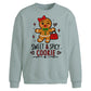 Sweet Spicy Cookie Graphic Christmas Oversized Sweatshirt