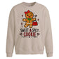 Sweet Spicy Cookie Graphic Christmas Oversized Sweatshirt